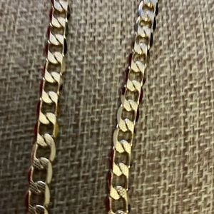 Necklace 22size, with gold bath 18 k gold plated